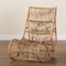 Baxton Studio Genera Modern Bohemian Natural Rattan Lounge Chair 217-12709-ZORO - alternate 3